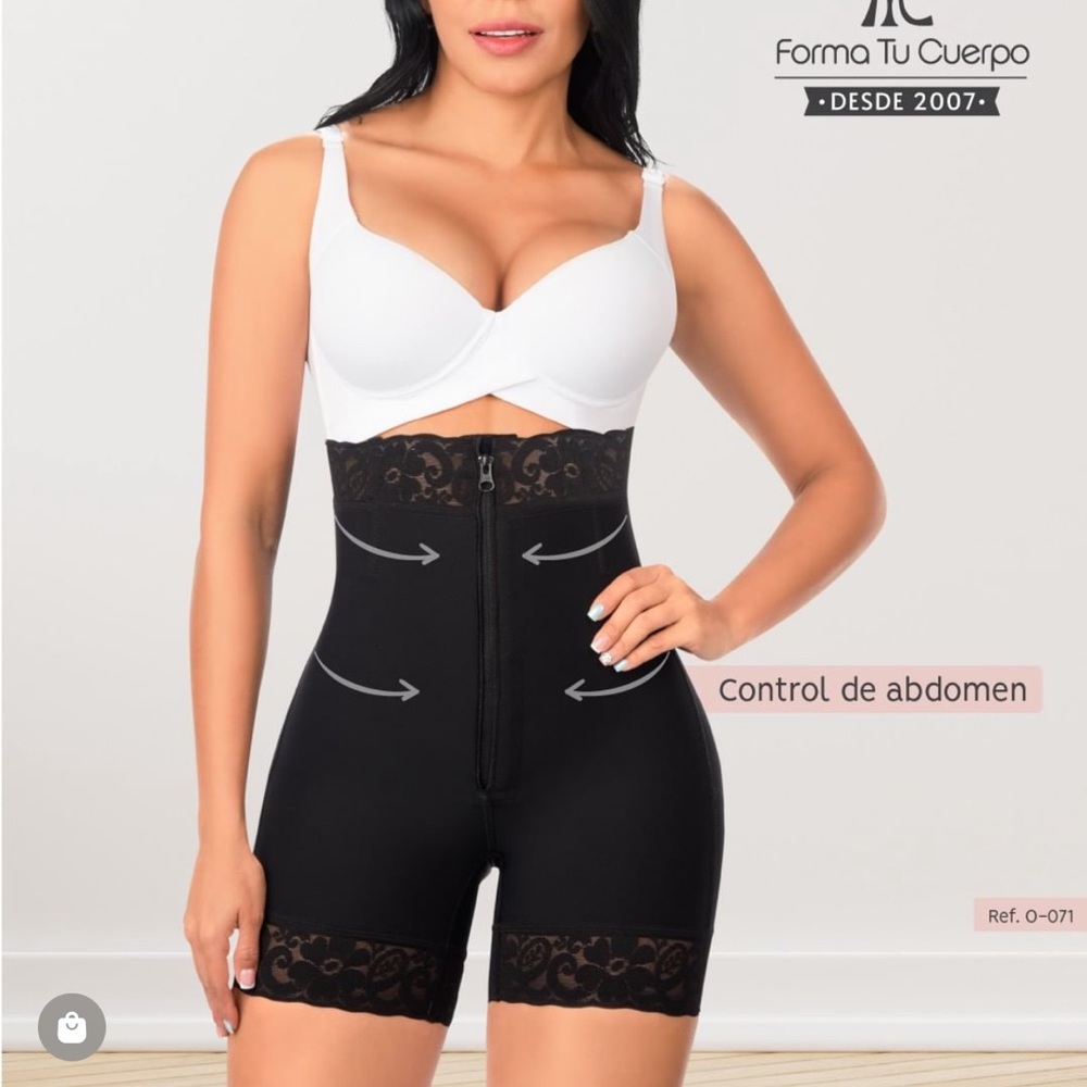 Faja Colombiana Forma tu cuerpo Short Girdle Butt lift tummy tuck zipper O-070 - Picture 10 of 13